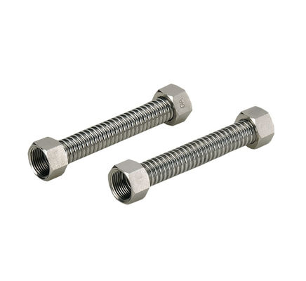 Nut Metal Stainless Steel Braided Flexible Hose Pipe Customized Diameter 8-850mm
