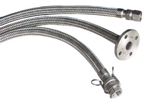 10mm Stainless Steel Flexible Hose With Cable Threading Protection Sleeve