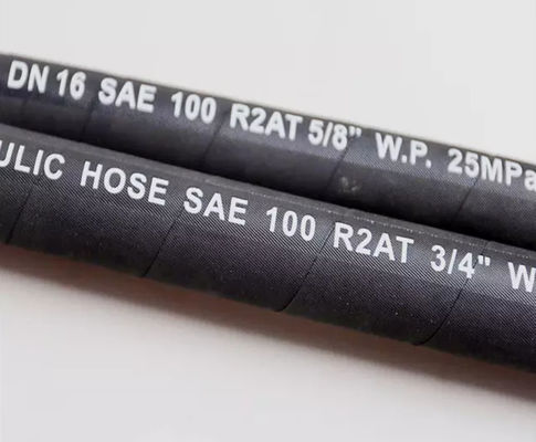 Winding Concrete Pump Excavator Hydraulic Rubber Hose 45MPA