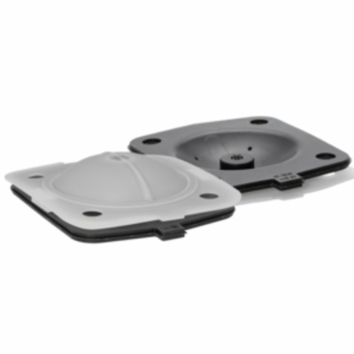 गुणवत्ता  PTFE Face Peroxide Cured EPDM Backing Rubber Diaphragm Seals CEMU Code 5M कारखाना