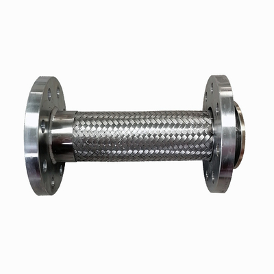 Flanged स्टेनलेस स्टील लचीला नली शीतल कनेक्शन नली 3-12 मिमी मोटाई